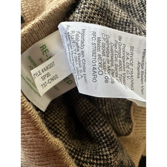 J. Crew Boyfriend Crewneck Sweater Leopard Print Re-Imagined Wool AK037 Small - Picture 12 of 14